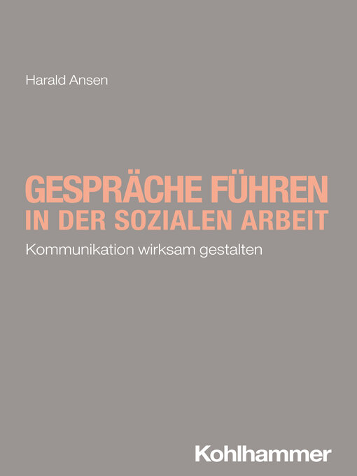 Title details for Gespräche führen in der Sozialen Arbeit by Harald Ansen - Wait list